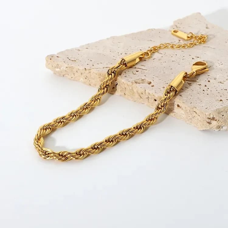 Cross chain bracelet