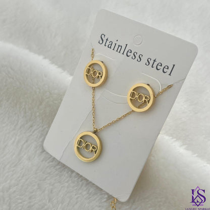 Stainless steel Dior set