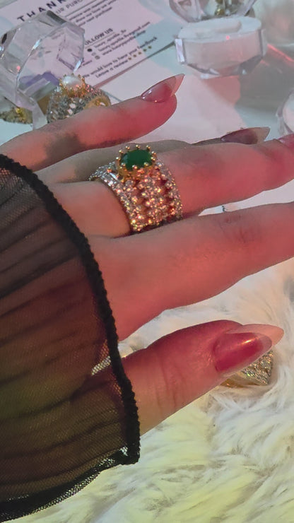 Zircon Judao Pearl Statement Ring