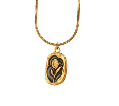 Florence black necklace
