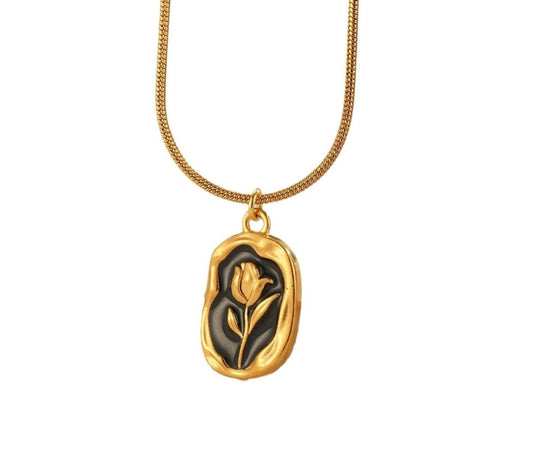 Florence black necklace