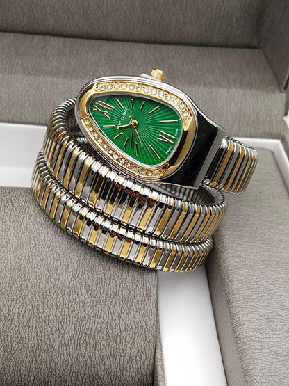 Elegant snake watch bracelet
