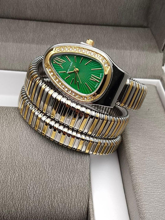 Elegant snake watch bracelet