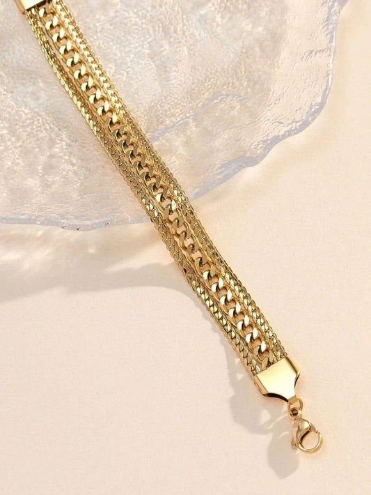 Double curb bracelet