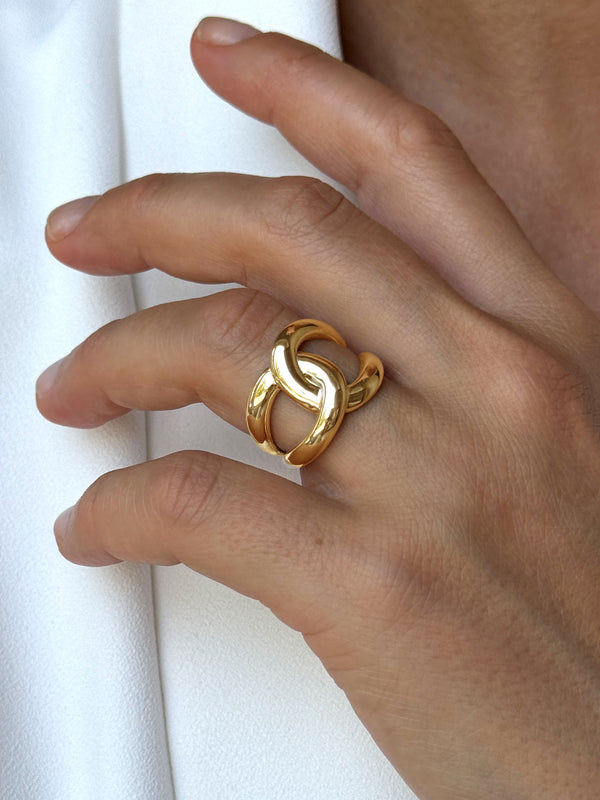 Cross Stainless steel ring