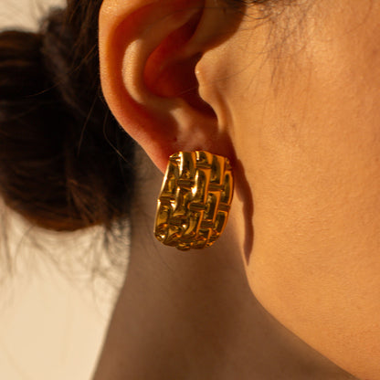 Cubic brick shine studs