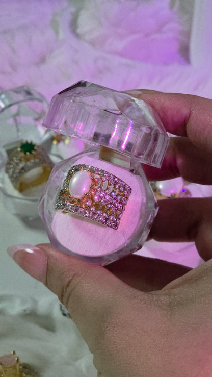 Zircon Judao Pearl Statement Ring